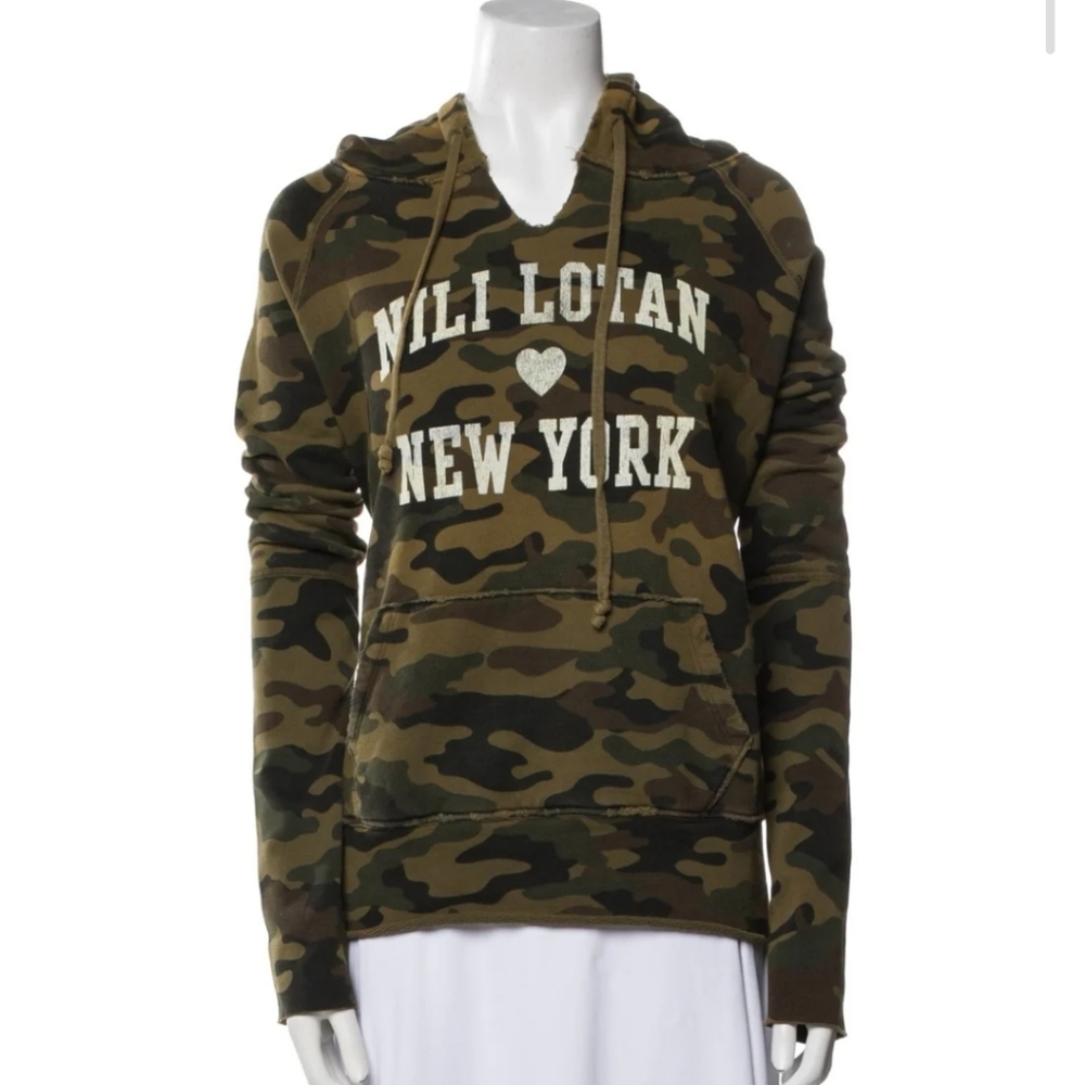 Nili Lotan Womens Authentic Printed Sweatshirt Size: Meduim